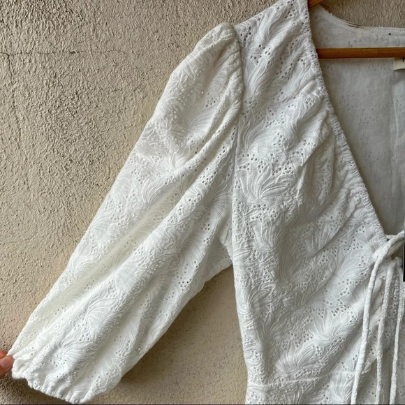 Nicholas the Label Danni Dress Featherington Eyelet White Lace 6 - Picture 6 of 12